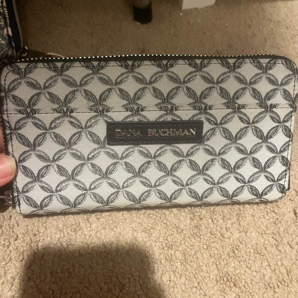 Dana Buchman Black and White Patterned Wallet